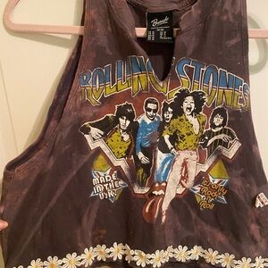 Bravado Purple Graphic cropped Tank Top